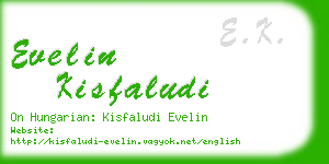 evelin kisfaludi business card